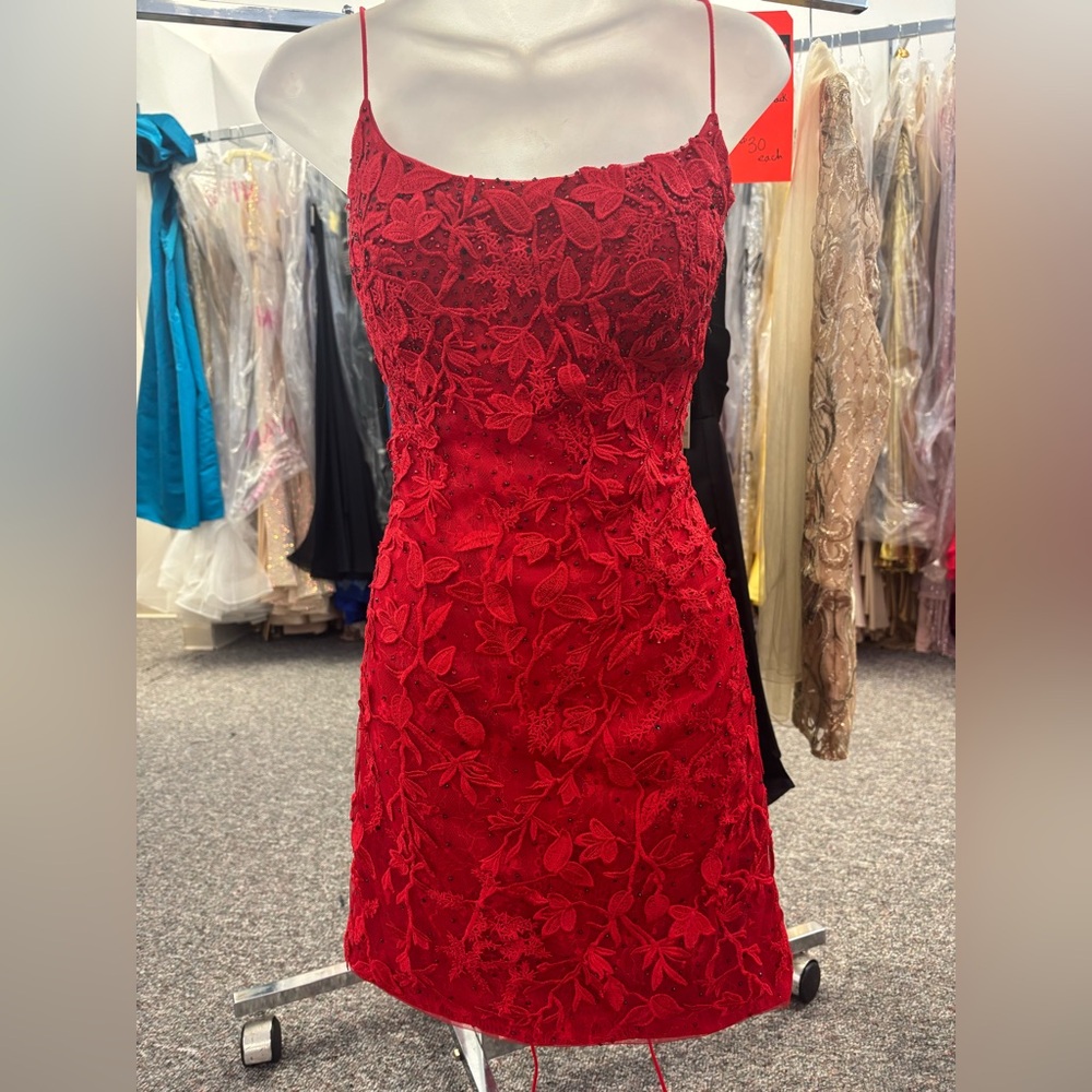 Amelia Couture 7010 red size 12